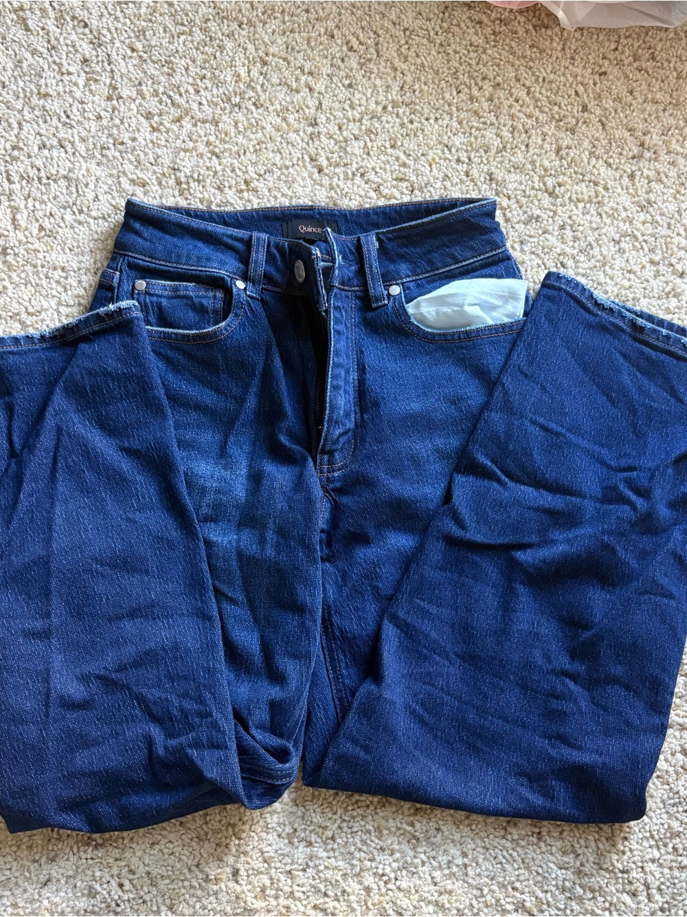 Organic Cotton Quince Indigo Straight Jeans